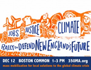 Jobs, Justice, CLimate: Defend New England's Future 12/12 Boston Common