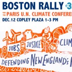 350.org Boston Rally poster
