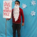Santa says “Save the North Pole,”