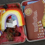 Suitcase full of Dreamtime Puppets
